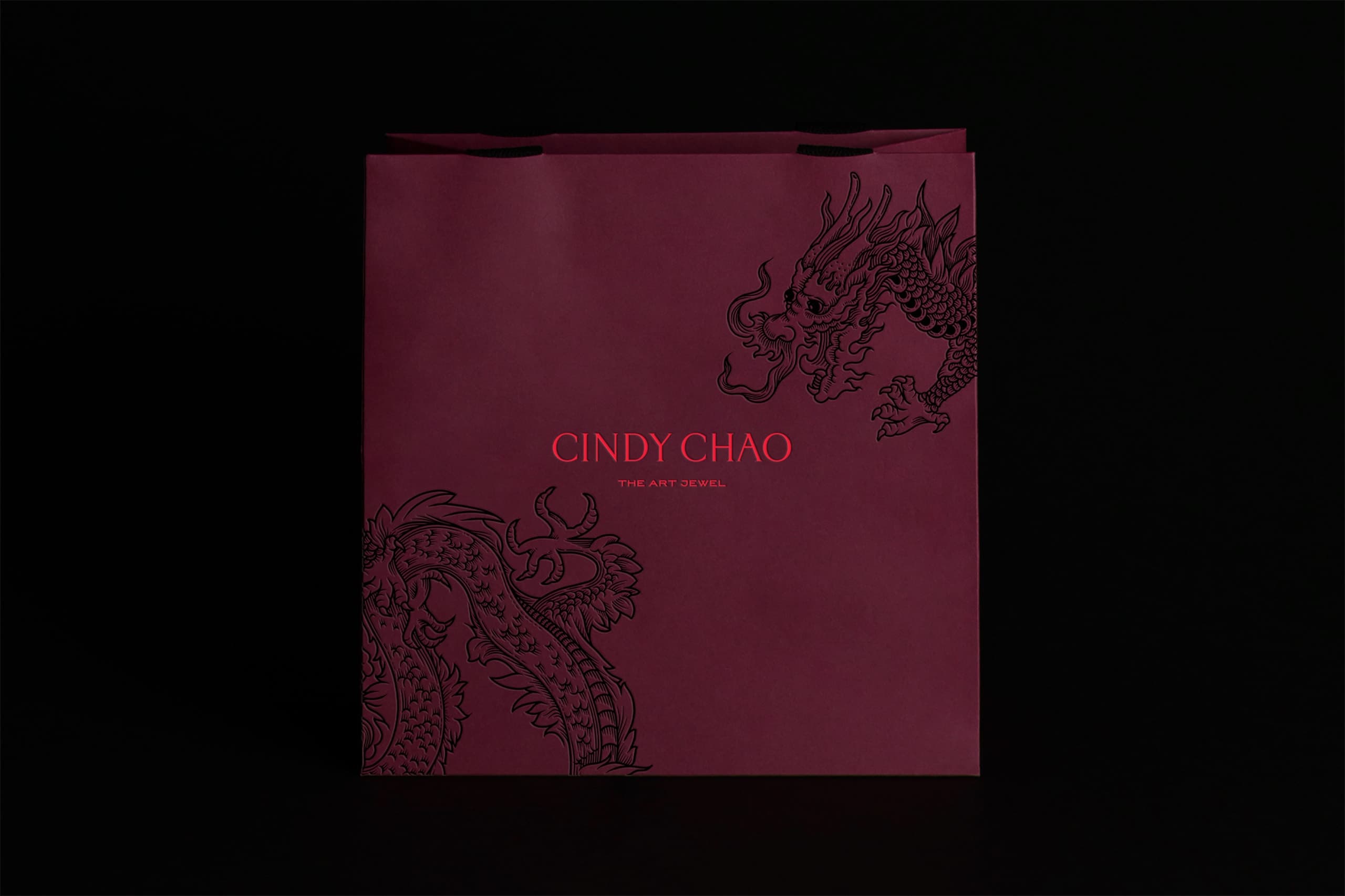 gift bag with dragon illustration for Cindy Chao