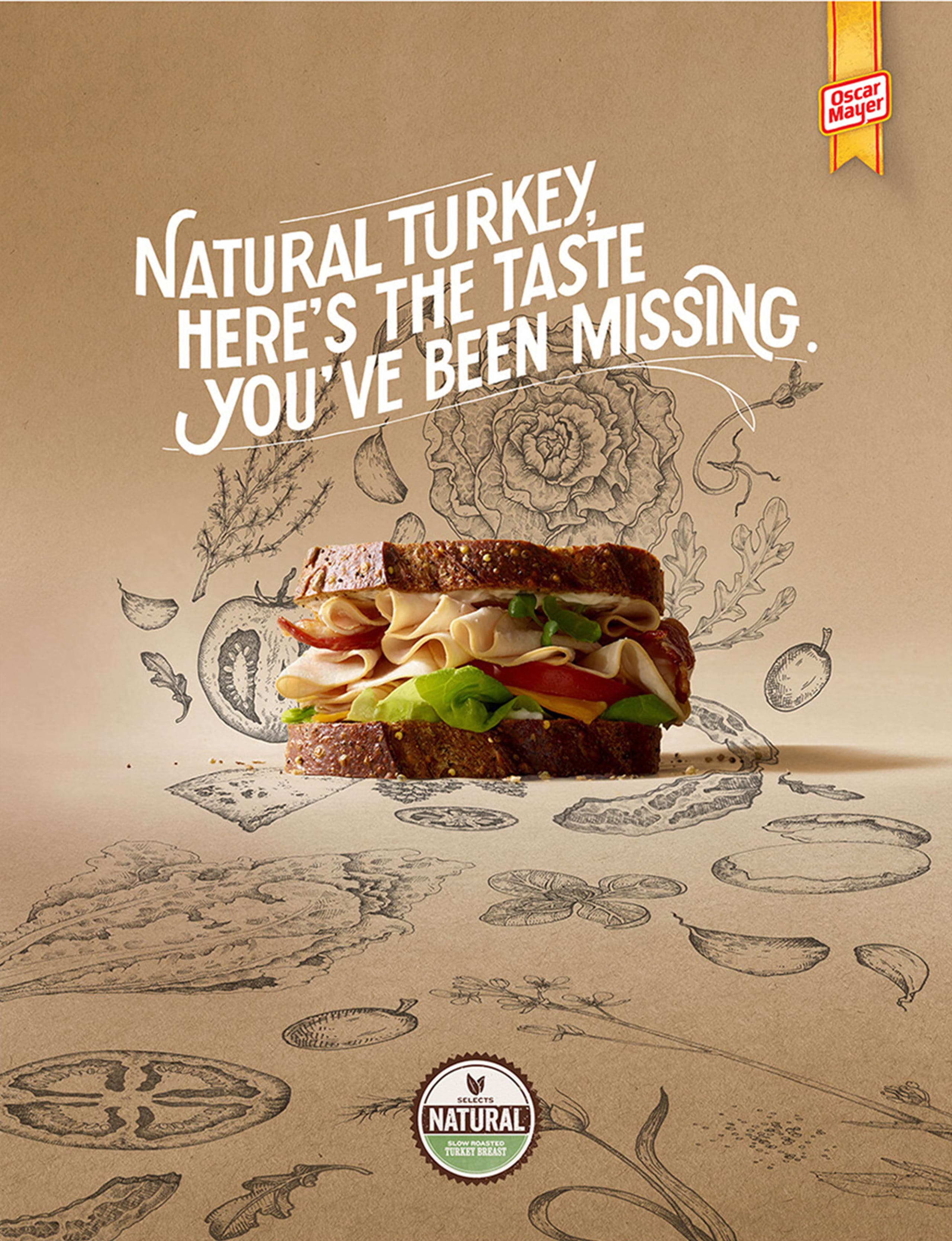 illustrated veggies campaign for Oscar Mayer