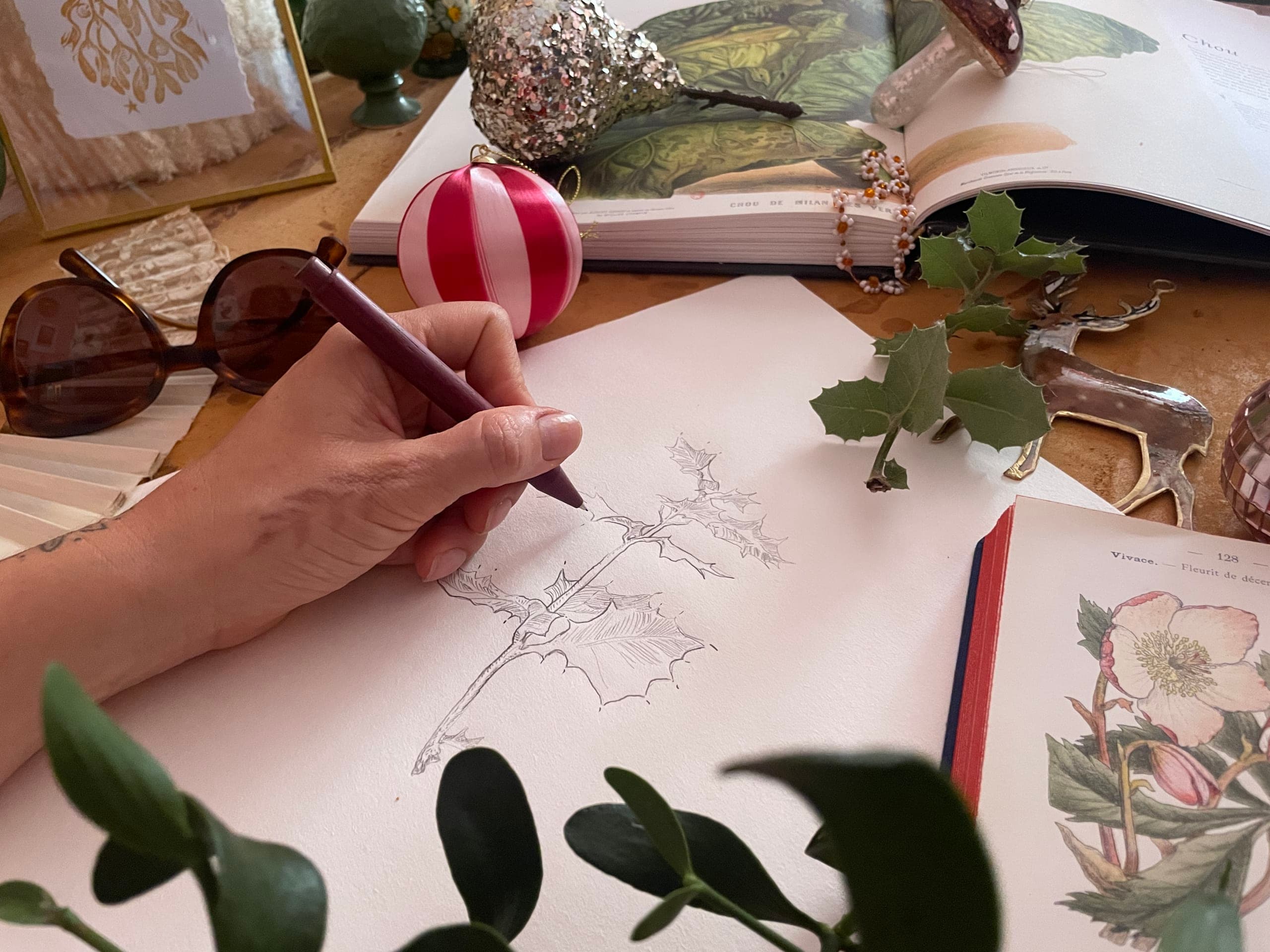 Cover image for Illustrating Christmas in June is hot work